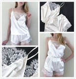 Women's comfortable lace pajama set