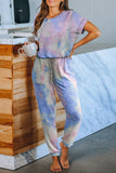 Women's home wear one piece  tie dye printing one-piece pajamas