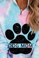 Women's Dog Mom Tie-Dye Sweatshirt
