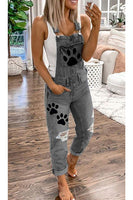 Women's Cowgirl Dog Paw Jumpsuit