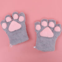 Hand made plush cat paw gloves Cute new cosplay show