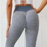 Bodybuilding Yoga Nylon Pants High Waist Hip Elastic Pants Woman Gym leggings