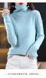 Women's  ready-to-wear pile collar sweater loose knit bottoming shirt turtle neck cashmere sweater top T-shirt