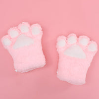 Hand made plush cat paw gloves Cute new cosplay show