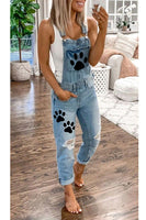 Women's Cowgirl Dog Paw Jumpsuit