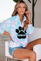 Women's Dog Mom Tie-Dye Sweatshirt